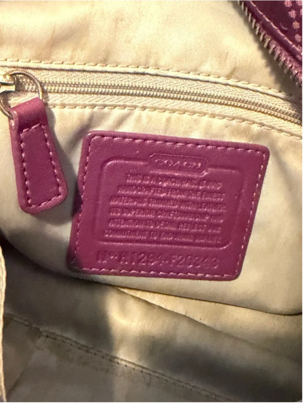 Coach Ashley Purple Dotted Op Art Satchel